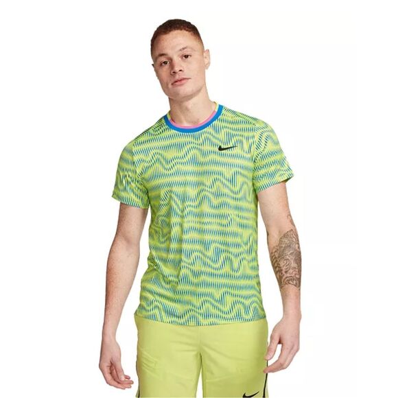 Nike NWT Court Advantage Dri-fit Tennis T-Shirt Green XXL - Picture 2 of 6
